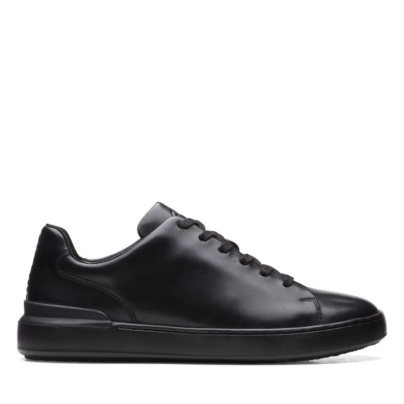 Black Clarks Court Lite Lace Sneakers | 81420094