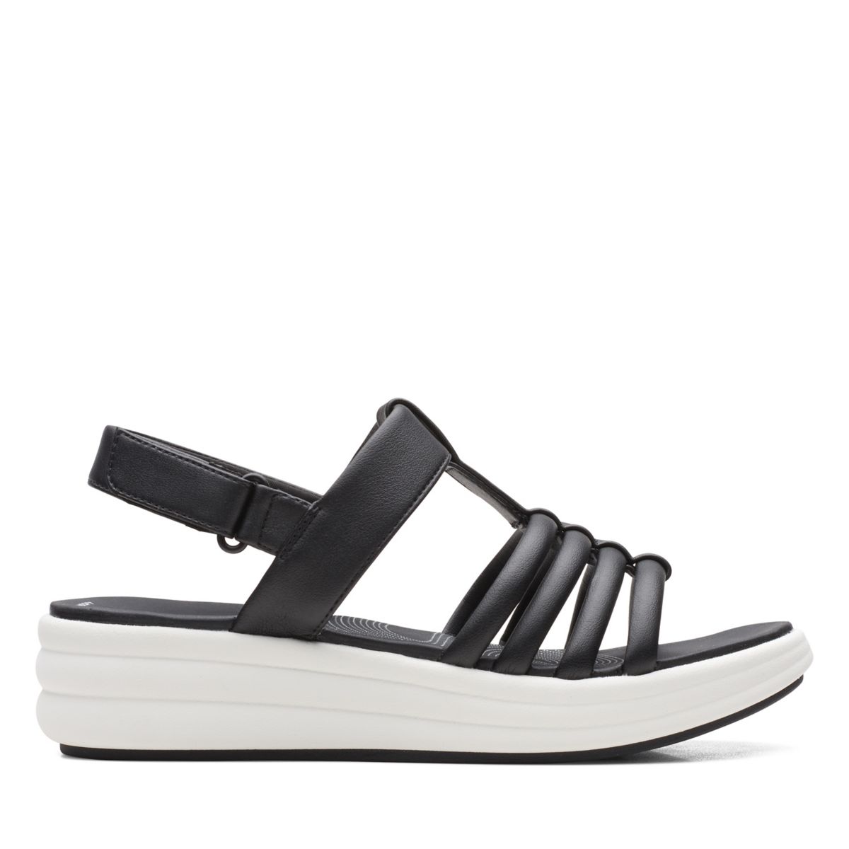 Black Clarks Drift Ease Sandals | 51000202