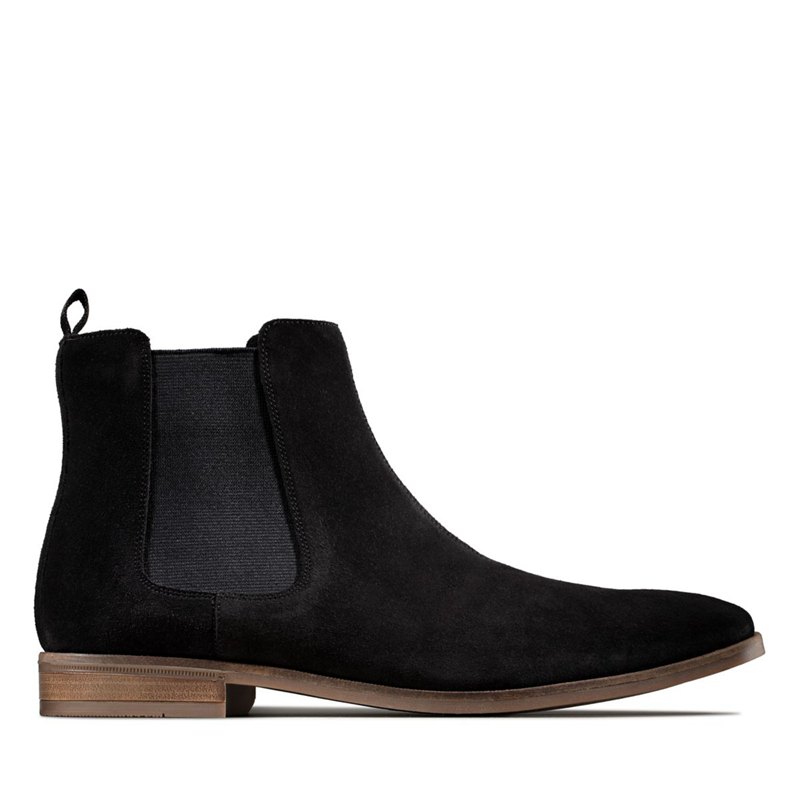 Black Clarks Stanford Top Chelsea Boots | 81382404