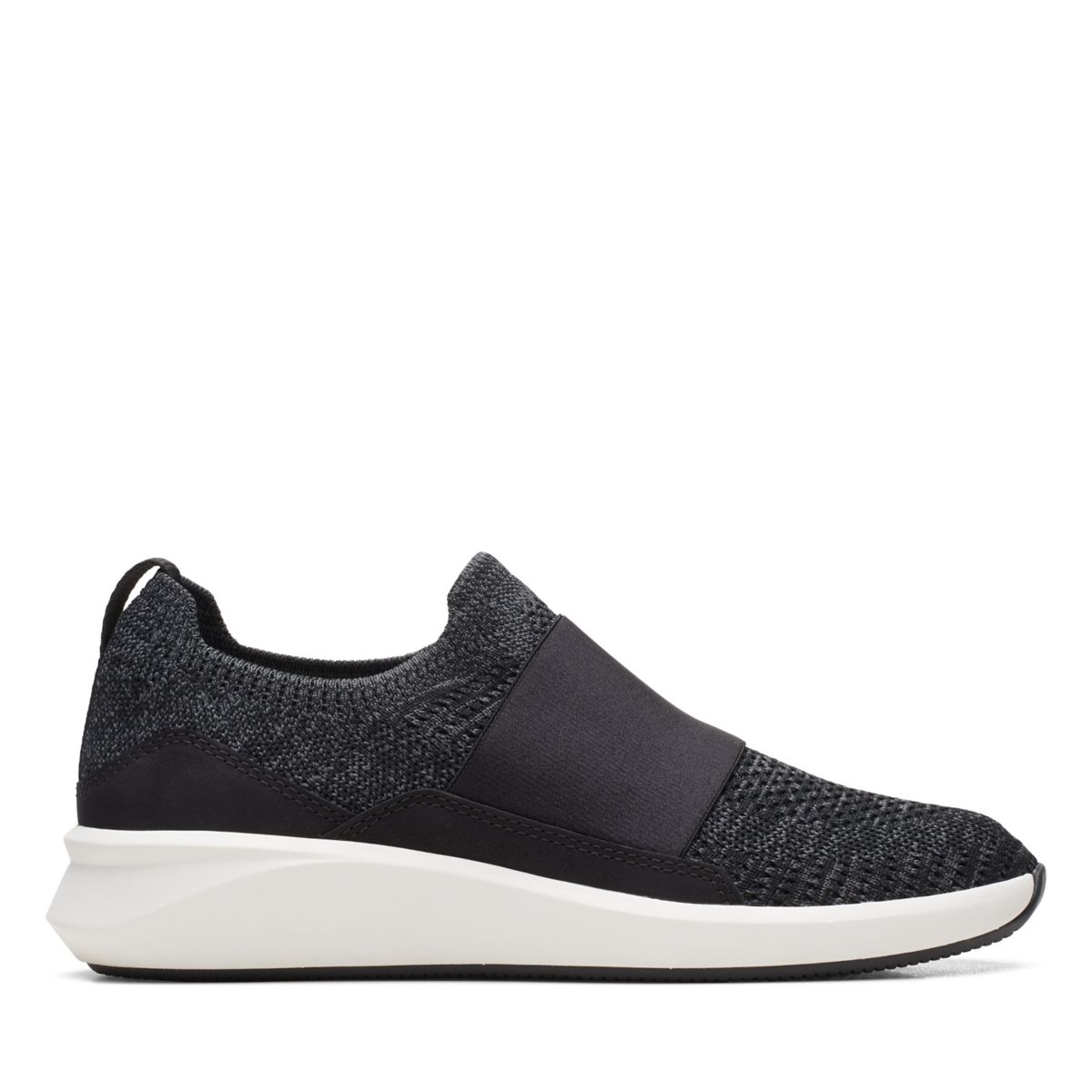 Black Clarks Un Rio Knit Slip On | 71494799