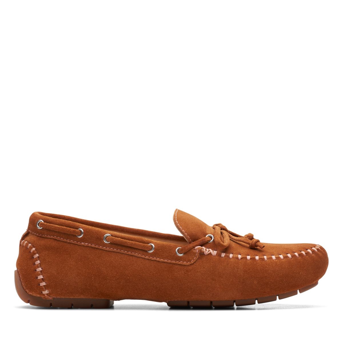 Brown Clarks C Mocc Tie Loafers | 50538841