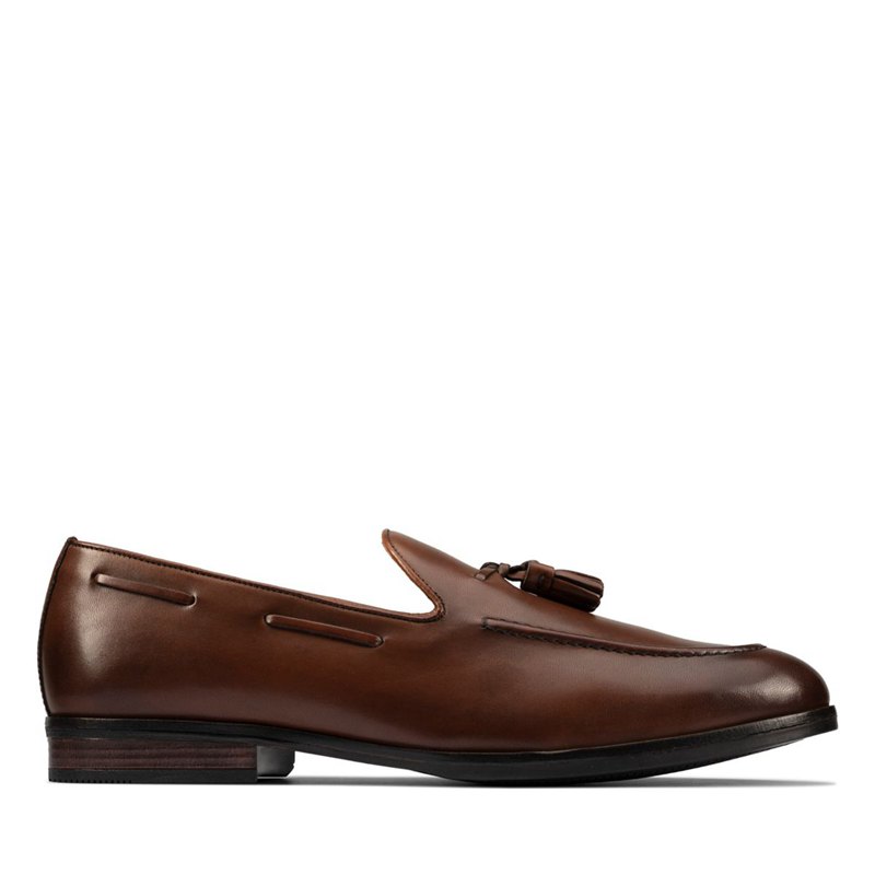 Brown Clarks Citi Stride Slip Loafers | 81769996