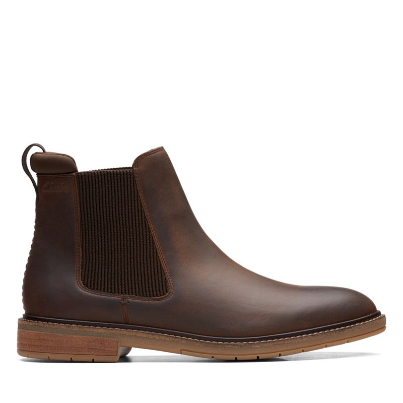 Brown Clarks Clarkdale Hall Chelsea Boots | 99422231