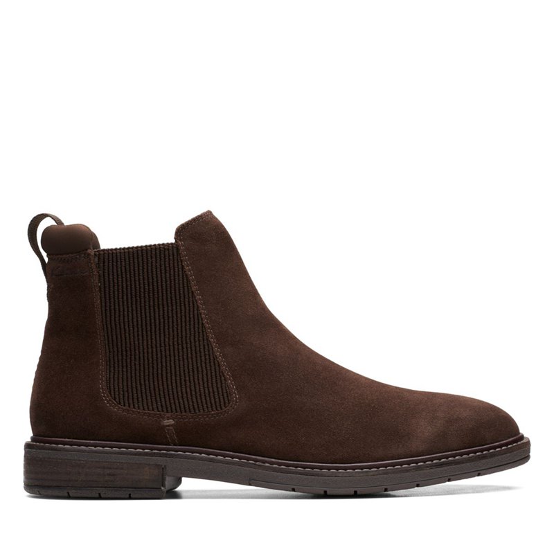 Dark Brown Clarks Clarkdale Hall Chelsea Boots | 28983189