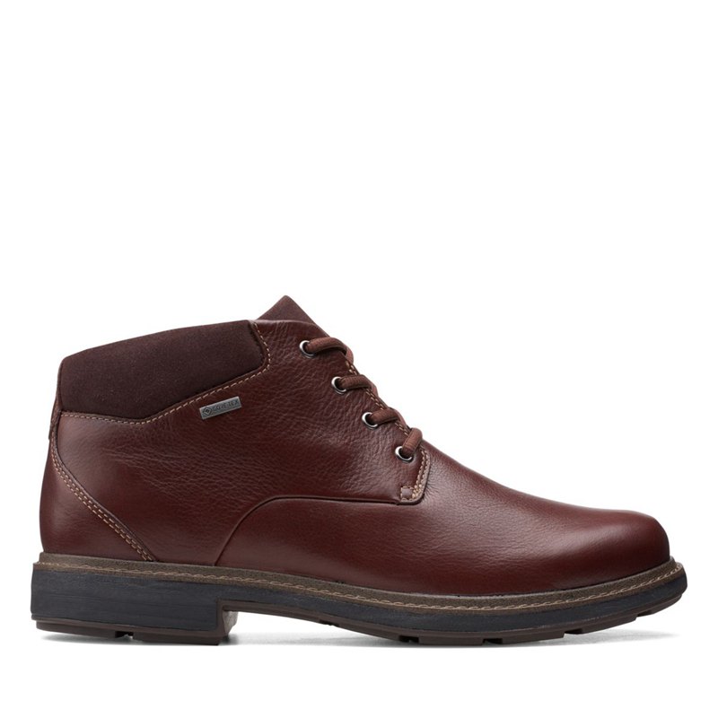 Dark Brown Clarks Un Tread Up GORE-TEX 2 Ankle Boots | 81167948