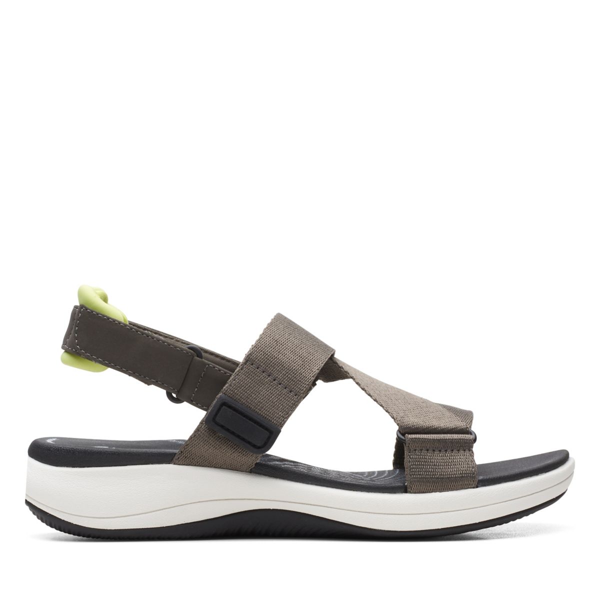 Dark Olive Clarks Mira Sun Sandals | 16048439