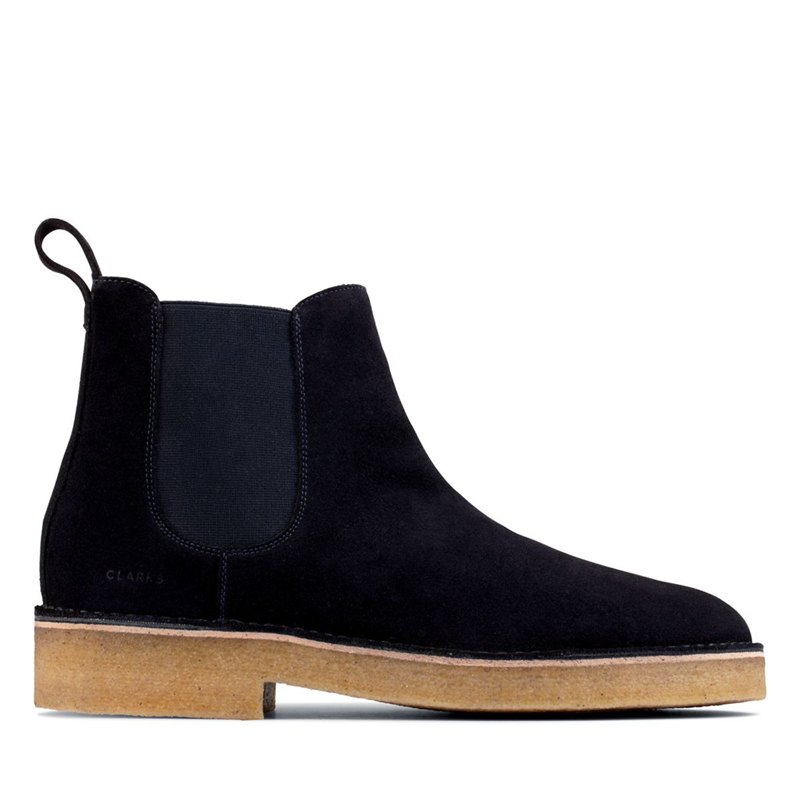 Navy Clarks Originals Chelsea Boots | 70426033