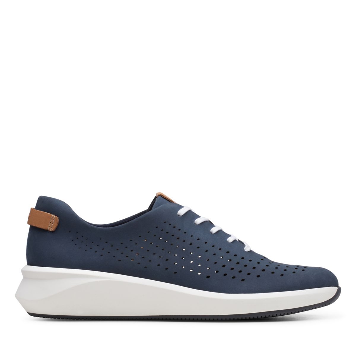 Navy Clarks Un Rio Tie Sneakers | 79313124