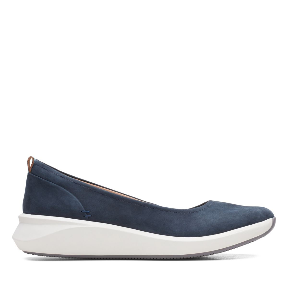 Navy Clarks Un Rio Vibe Ballerina | 10815201