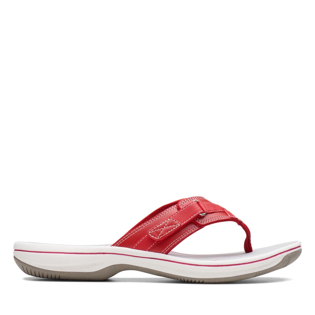 Red Clarks BREEZE SEA Flip Flops | 45102263