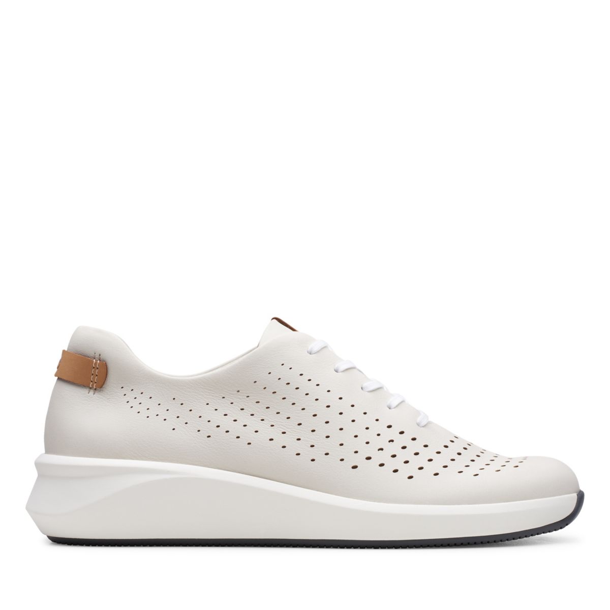 White Clarks Un Rio Tie Sneakers | 29089869