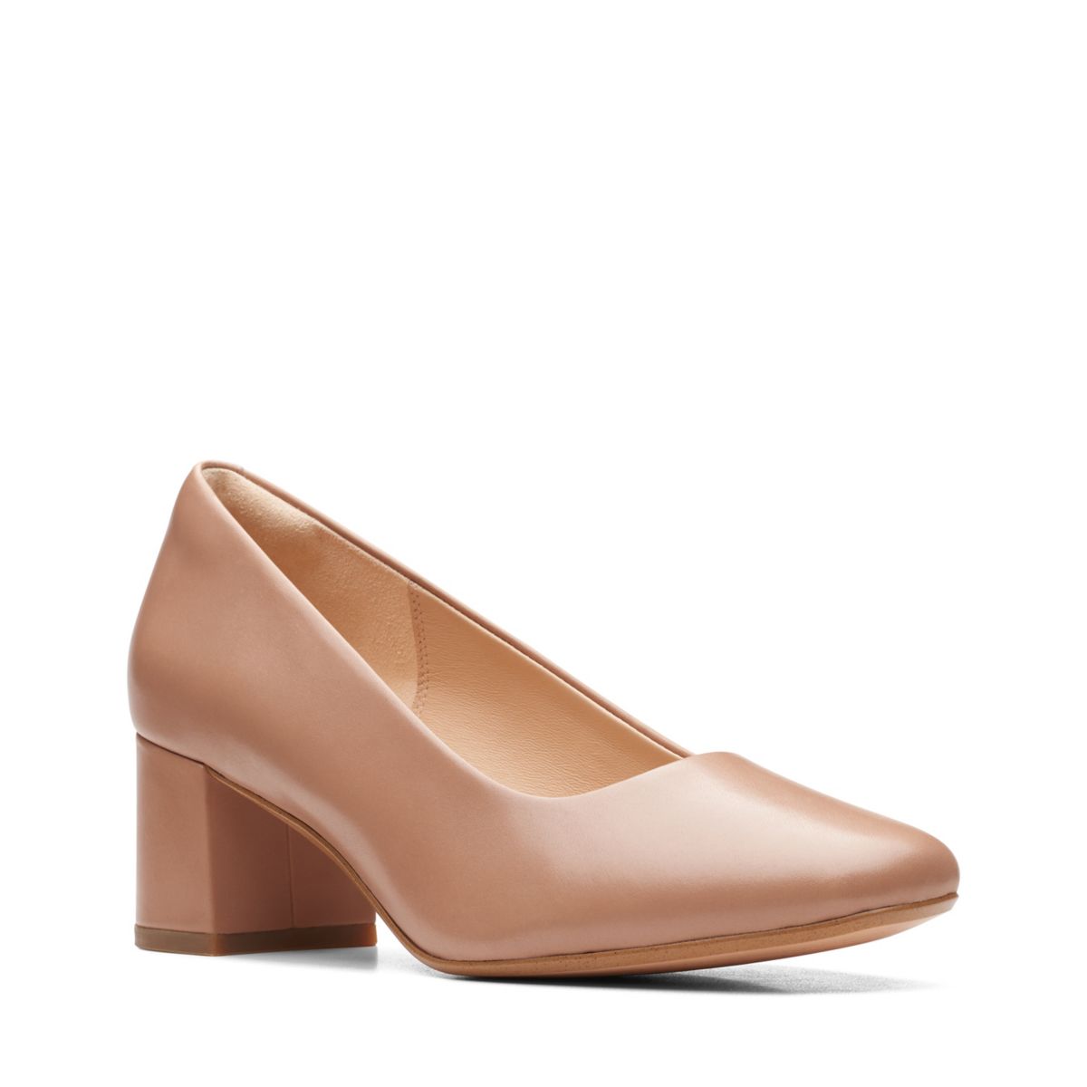 Beige Clarks Sheer 55 Court Heels | 11150512