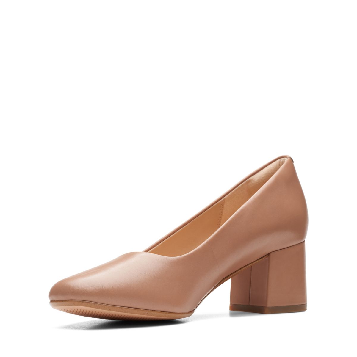 Beige Clarks Sheer 55 Court Heels | 11150512