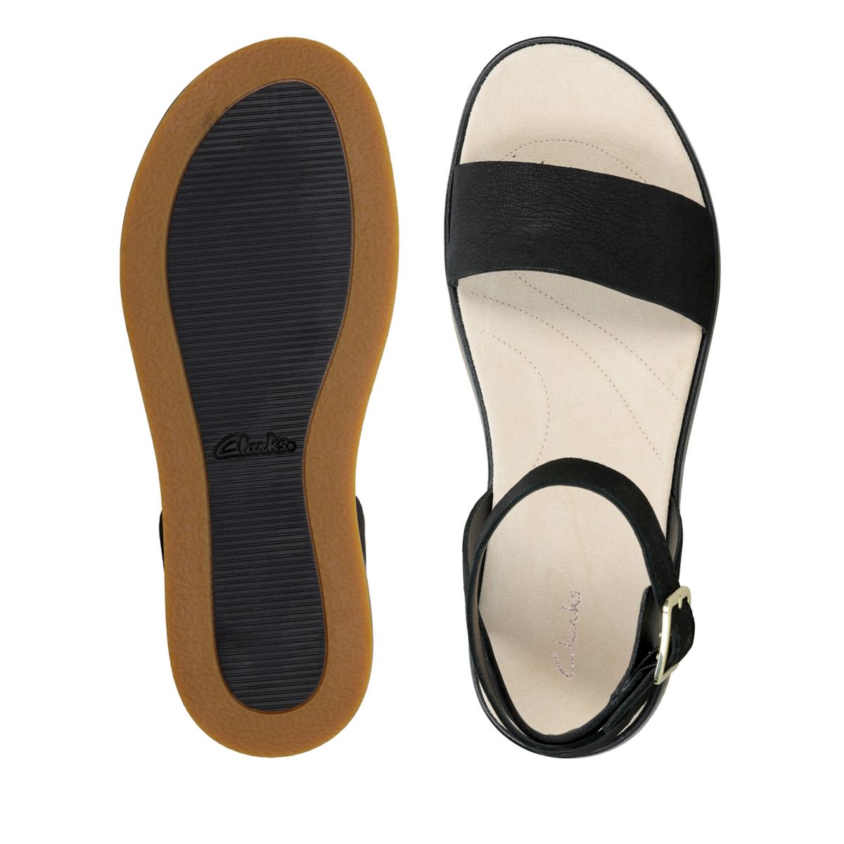 Black Clarks Botanic Ivy Sandals | 28892042