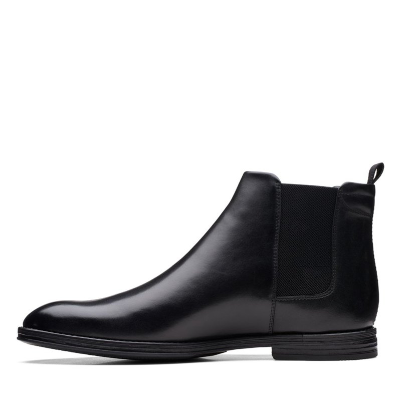 Black Clarks Citi Stride Top Chelsea Boots | 63195717