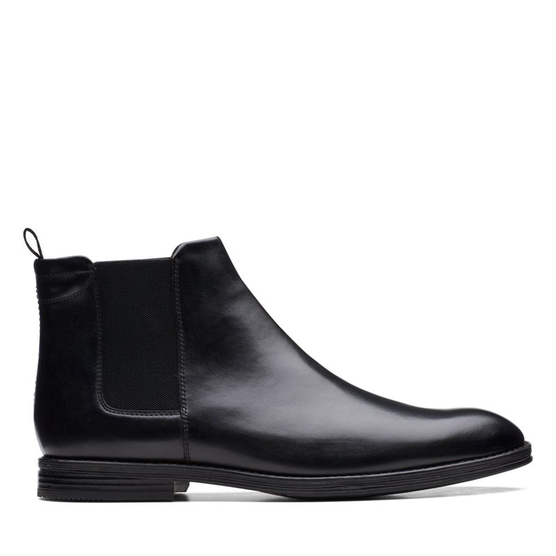 Black Clarks Citi Stride Top Chelsea Boots | 63195717