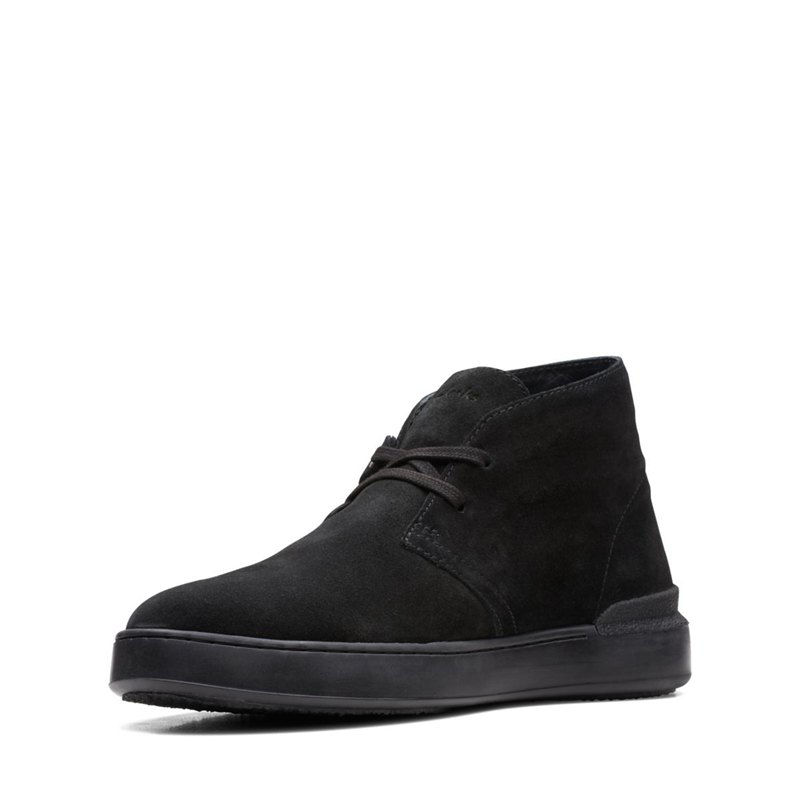 Black Clarks Court Lite Desert Boots | 88846889