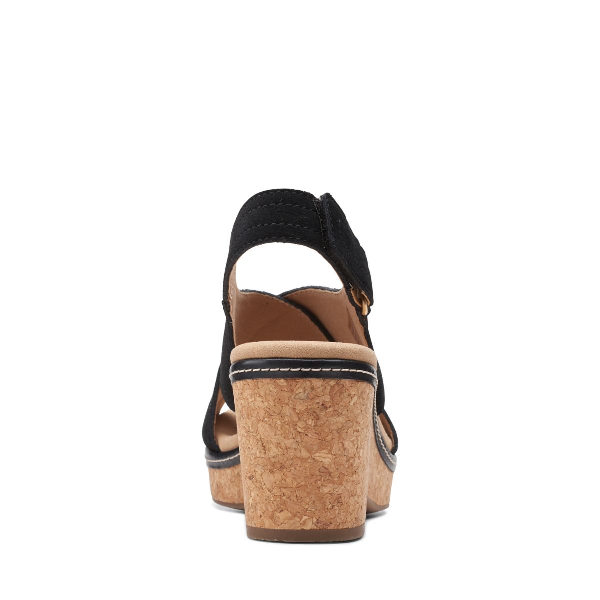 Black Clarks Giselle Cove Wedge Sandals | 47002641