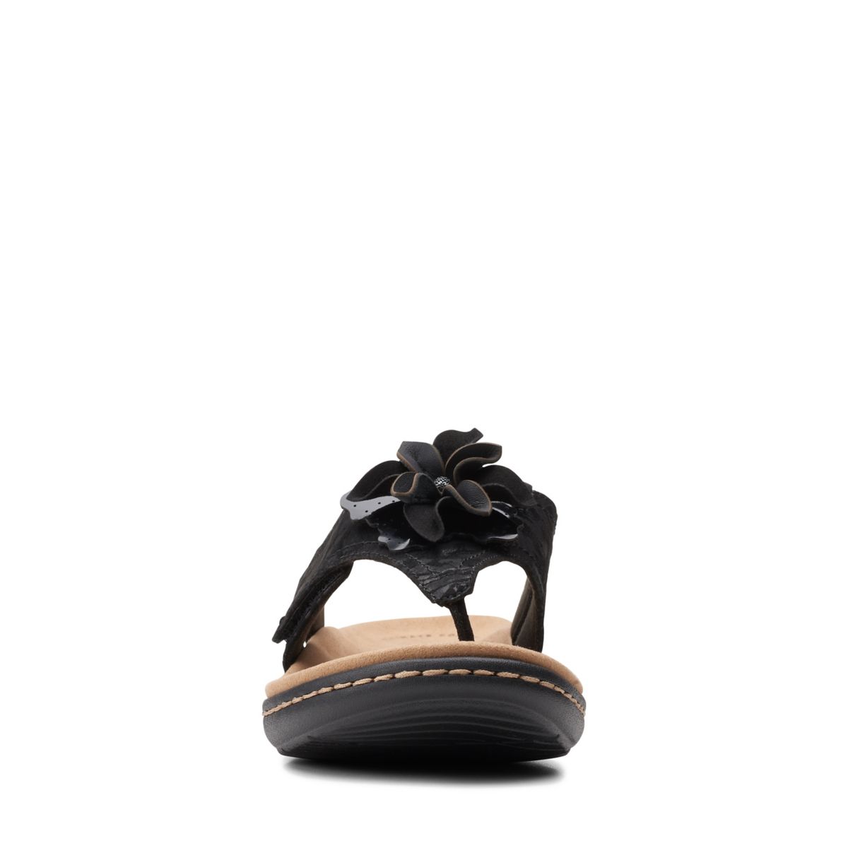 Black Clarks Laurieann Gema Flip Flops | 71528930