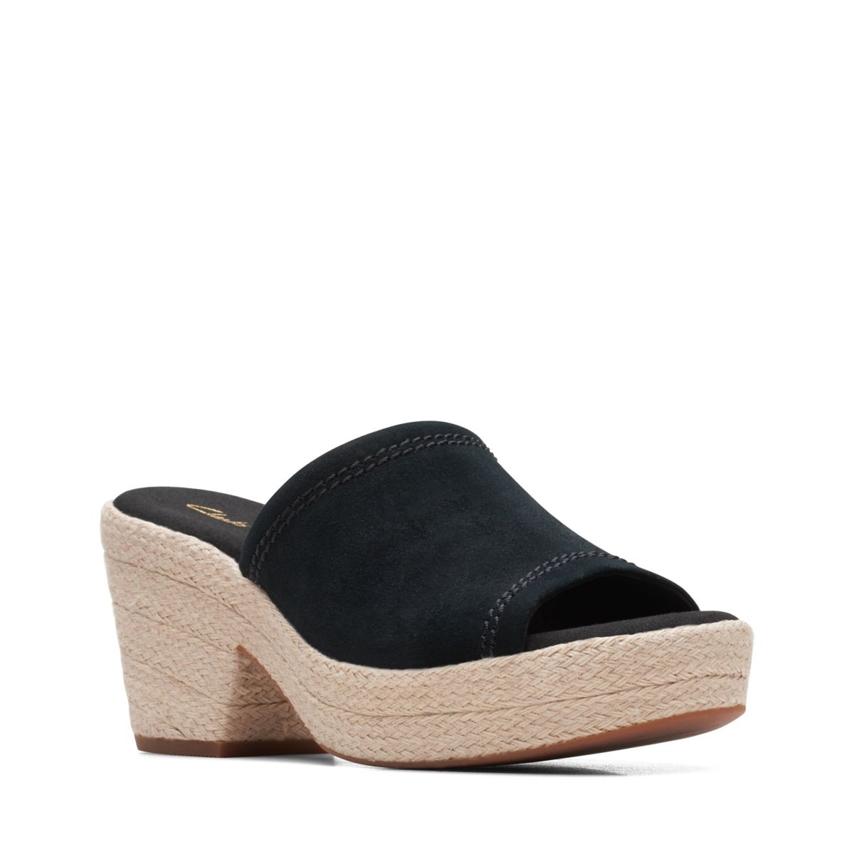 Black Clarks Maritsa 70 Wedge Sandals | 52626097