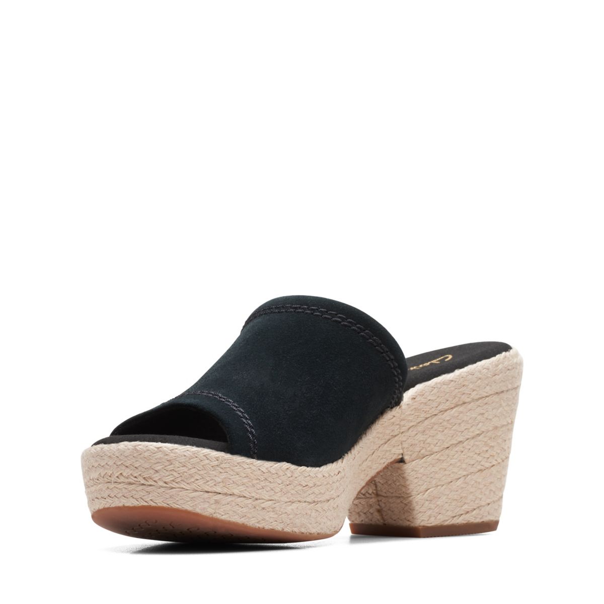 Black Clarks Maritsa 70 Wedge Sandals | 52626097