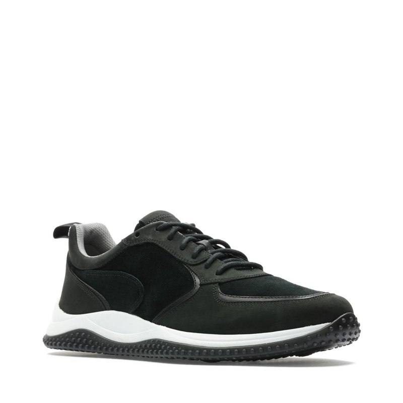 Black Clarks Puxton Run Sneakers | 44834553