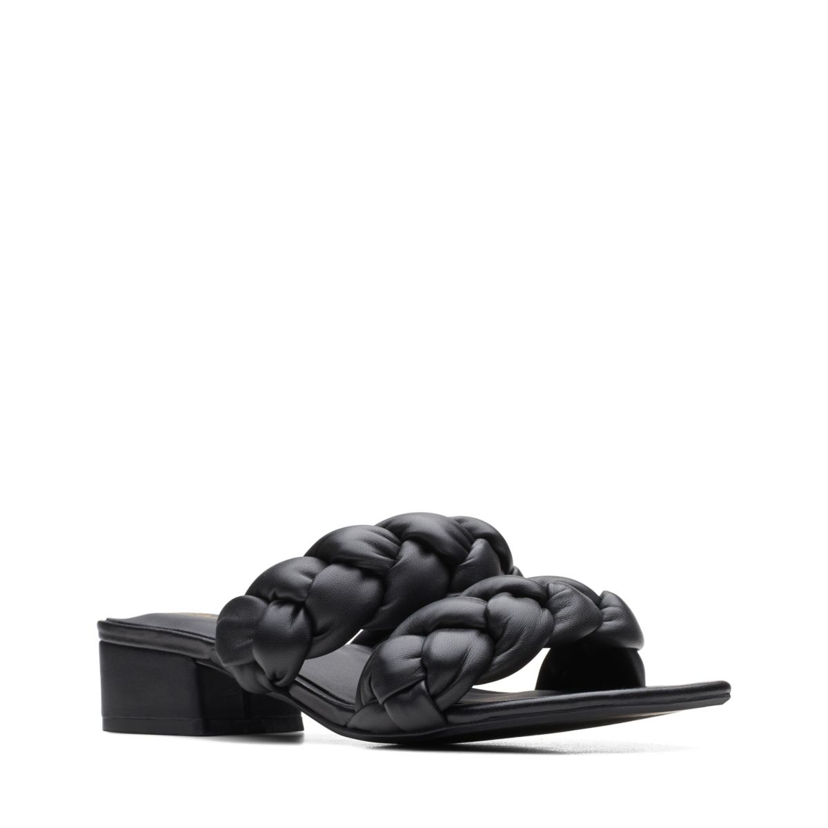 Black Clarks Seren 25 Braid Mules | 25011017