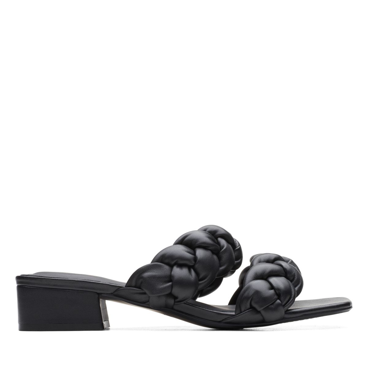 Black Clarks Seren 25 Braid Mules | 25011017