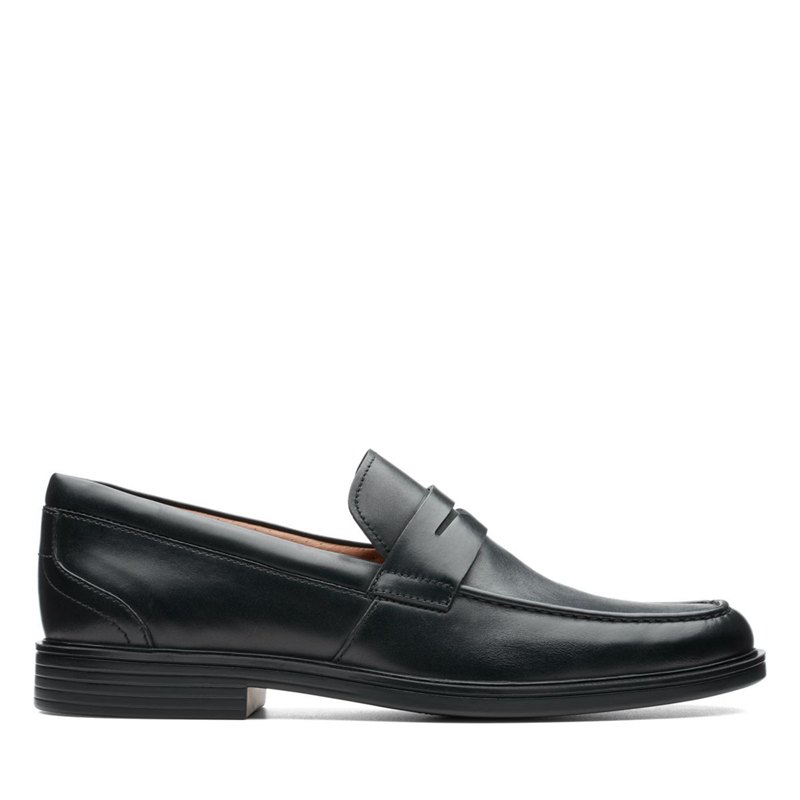 Black Clarks Un Aldric Step Loafers | 57551662