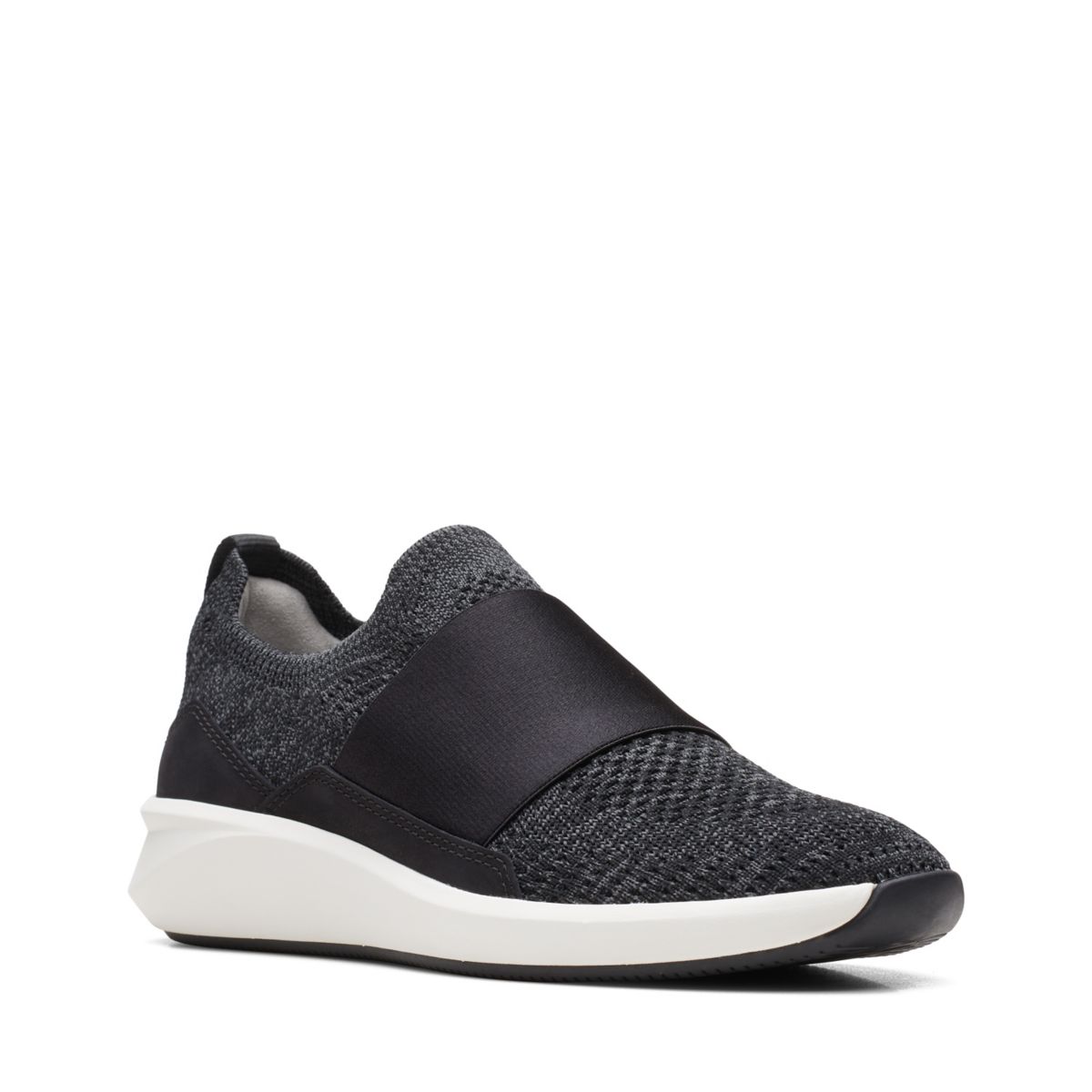 Black Clarks Un Rio Knit Slip On | 71494799