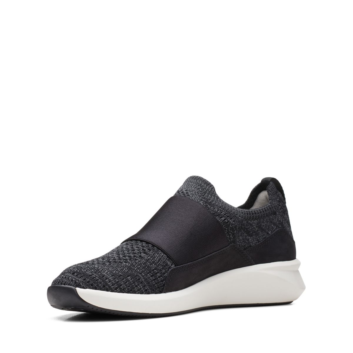 Black Clarks Un Rio Knit Slip On | 71494799