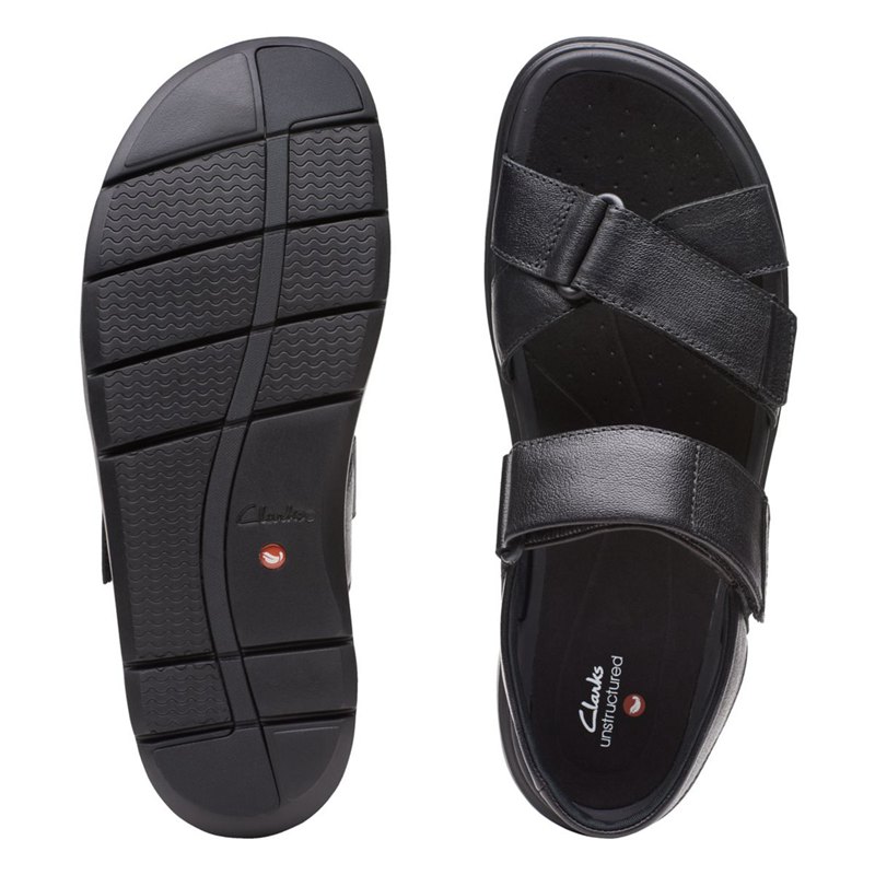 Black Clarks Un Wilmore Band Sandals | 85226482