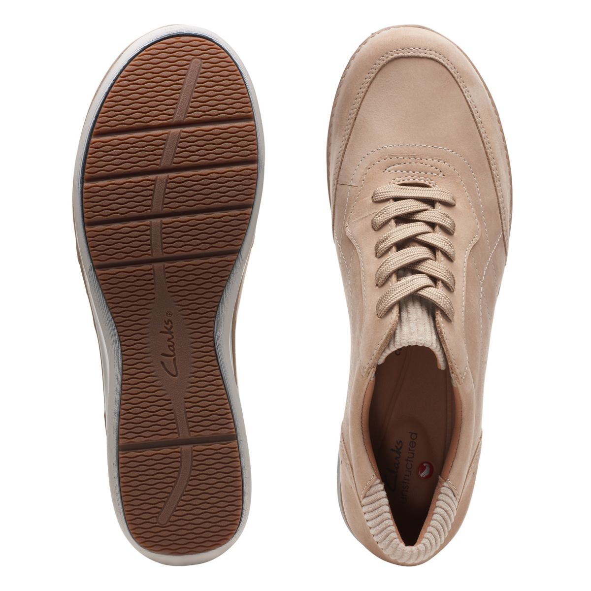 Brown Clarks Appley Tie Sneakers | 37451350