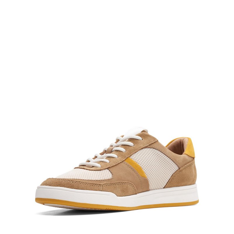 Brown Clarks Bizby Lace Sneakers | 58641635