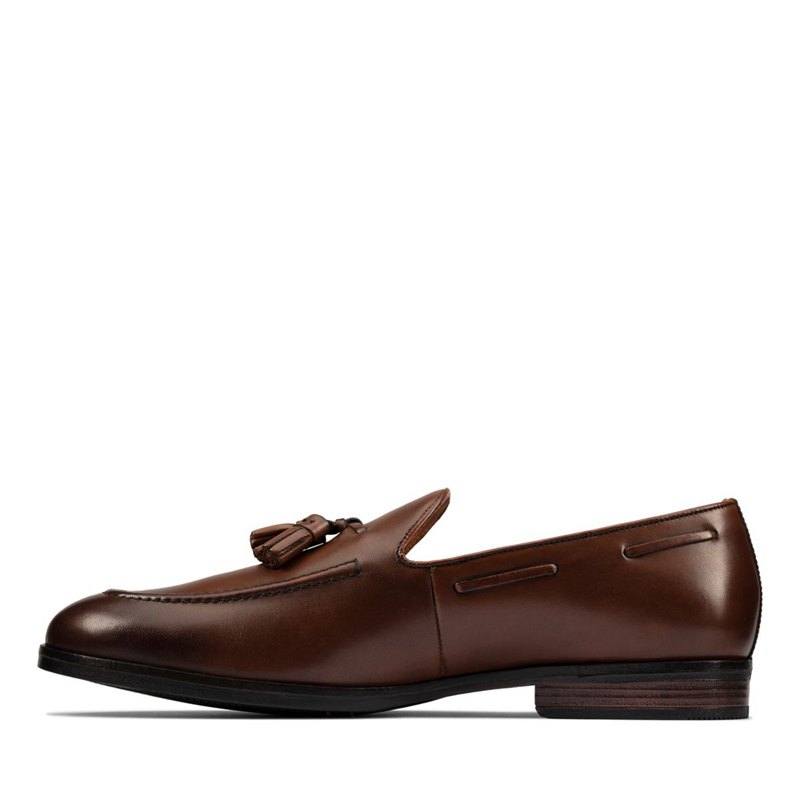 Brown Clarks Citi Stride Slip Loafers | 81769996