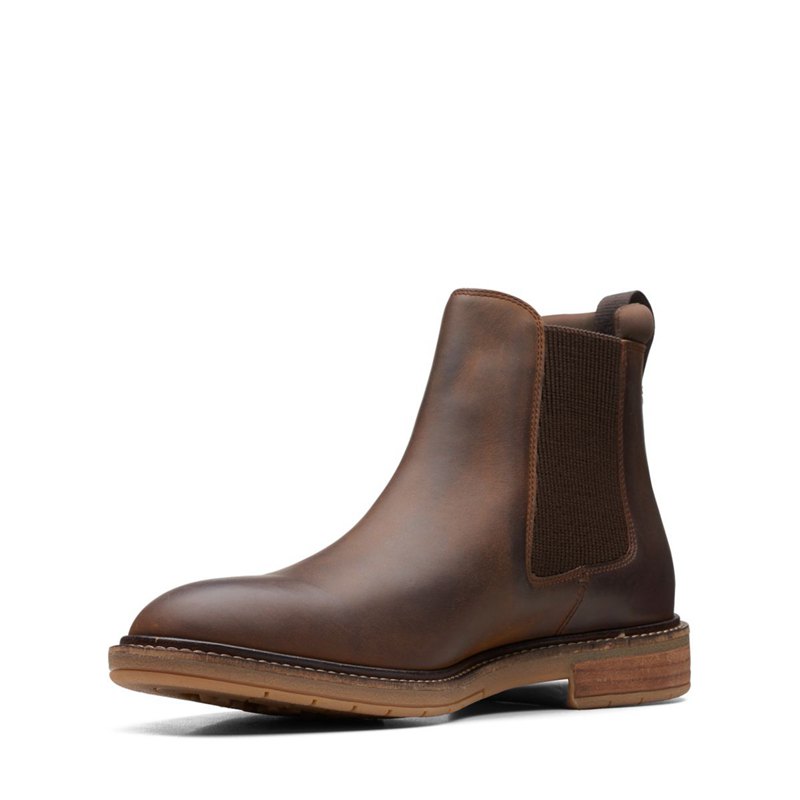 Brown Clarks Clarkdale Hall Chelsea Boots | 99422231