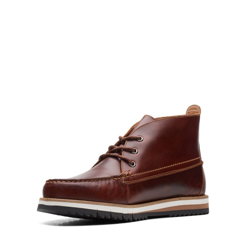 Brown Clarks Durston Mid Ankle Boots | 31837506