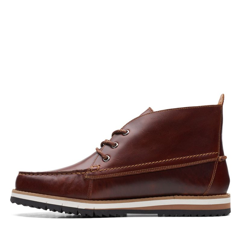 Brown Clarks Durston Mid Ankle Boots | 31837506