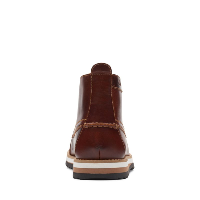 Brown Clarks Durston Mid Ankle Boots | 31837506