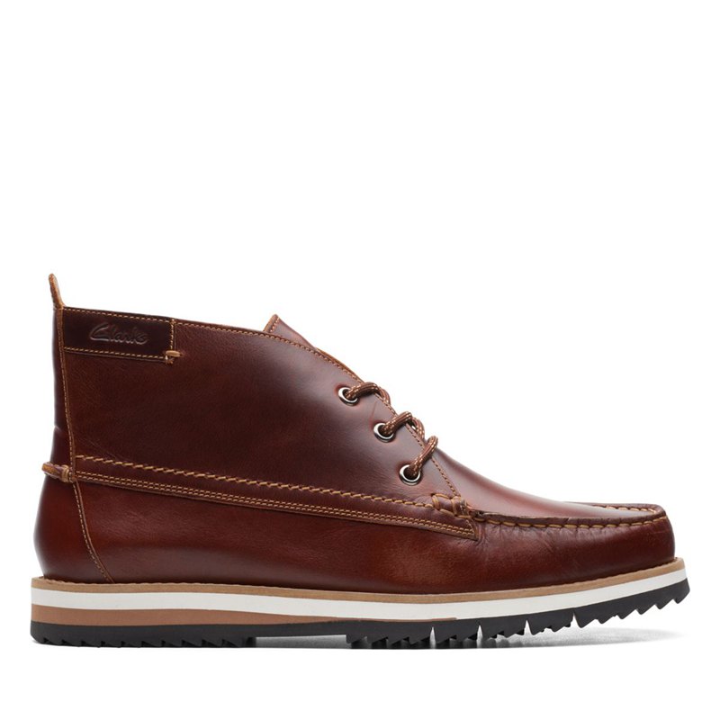 Brown Clarks Durston Mid Ankle Boots | 31837506