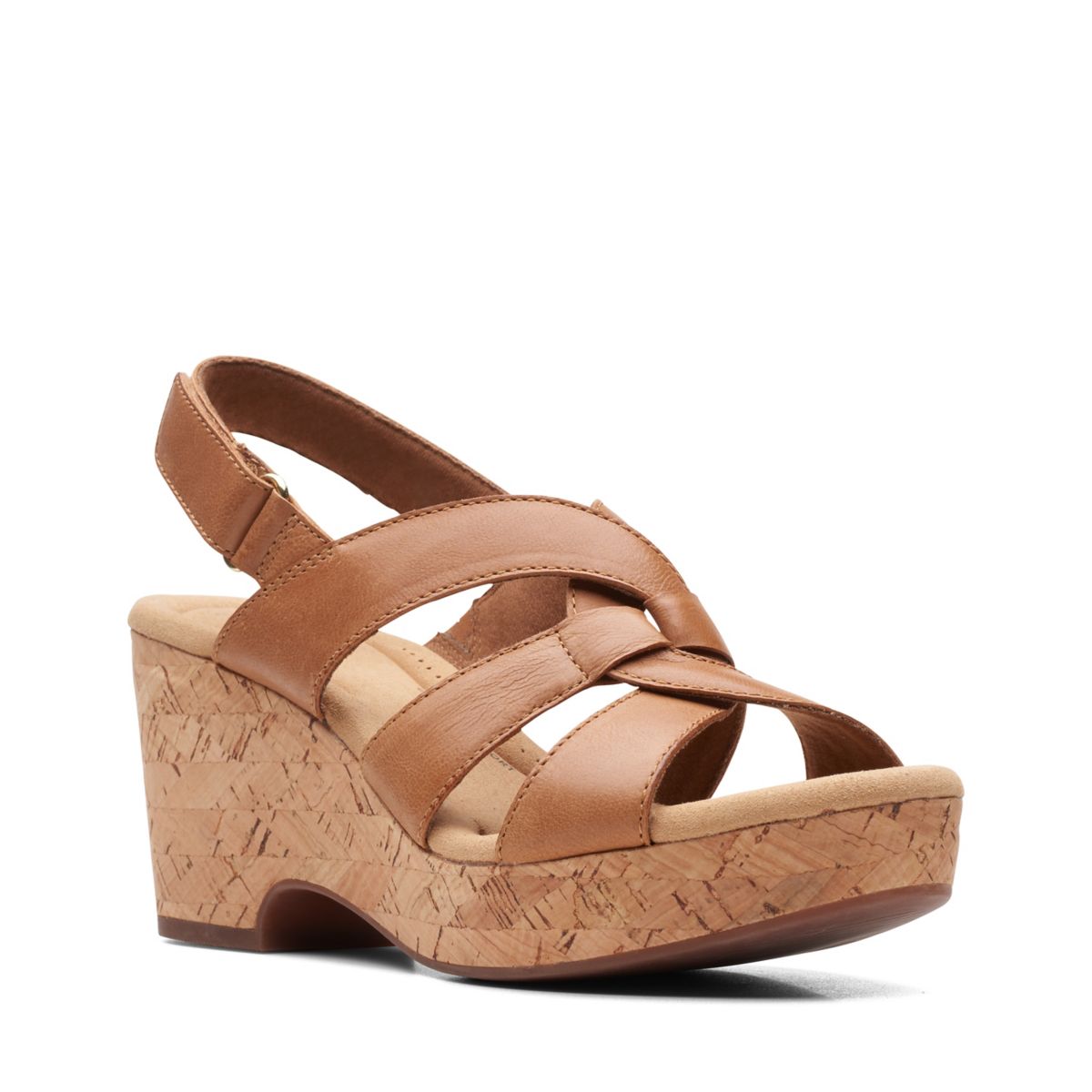 Brown Clarks Giselle Beach Wedge Sandals | 49960881