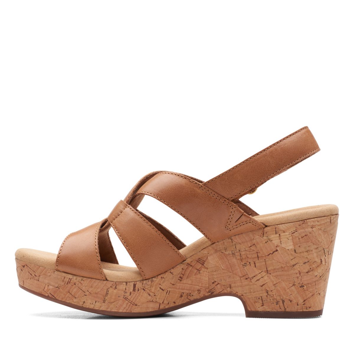 Brown Clarks Giselle Beach Wedge Sandals | 49960881