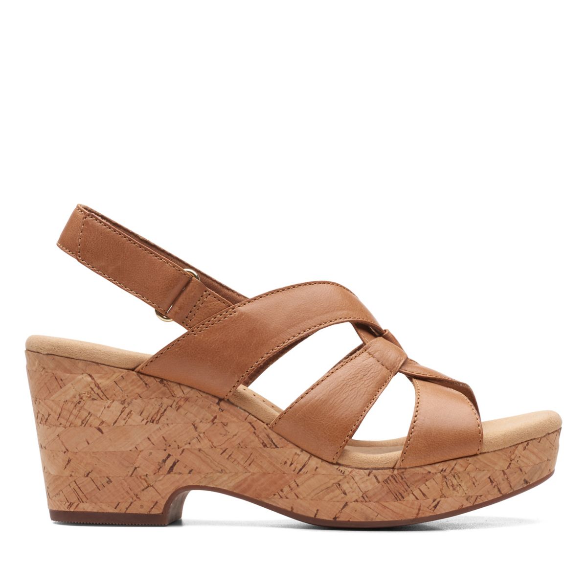 Brown Clarks Giselle Beach Wedge Sandals | 49960881