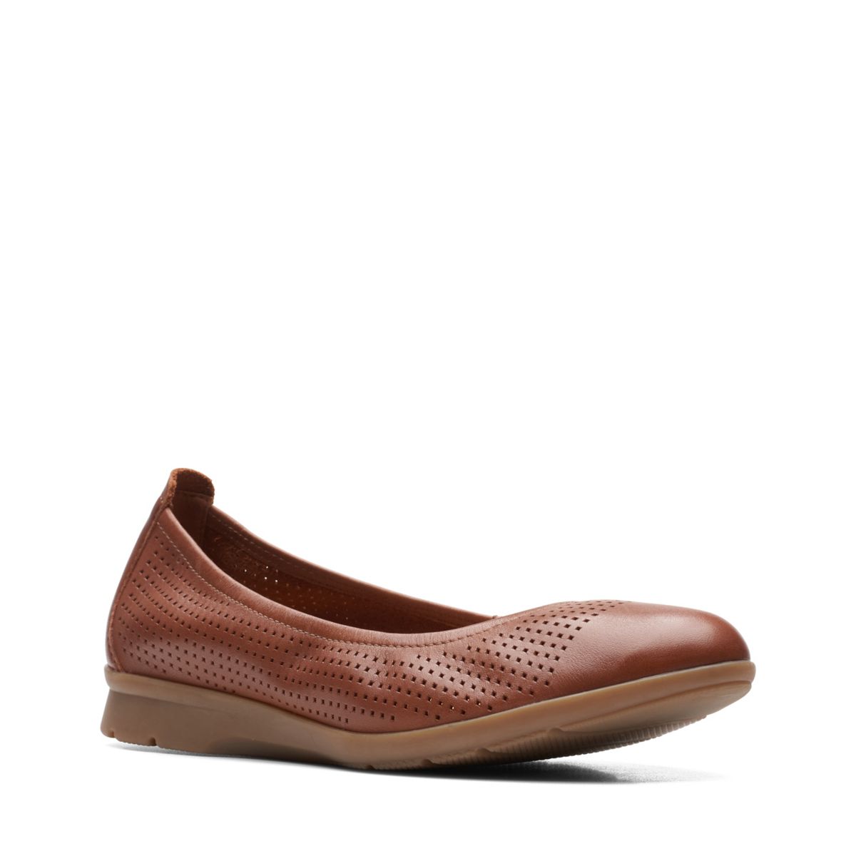 Brown Clarks Jenette Ease Ballerina | 33780448