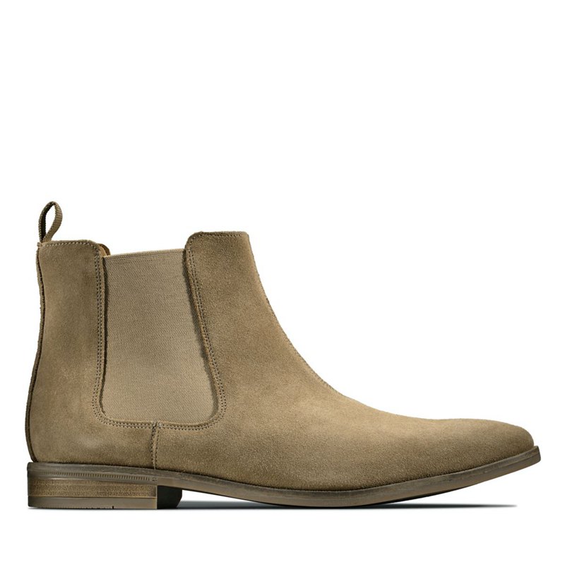 Brown Clarks Stanford Top Chelsea Boots | 97540525