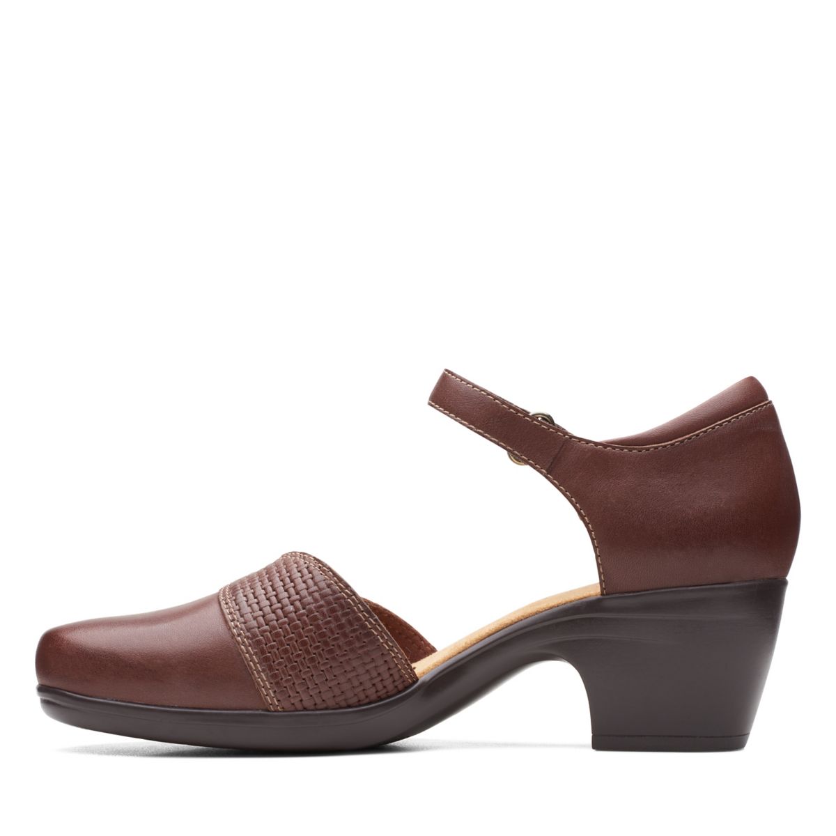 Dark Brown Clarks Emily Rae Sandals | 69671982