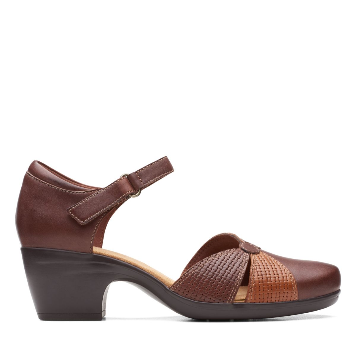 Dark Brown Clarks Emily Rae Sandals | 69671982