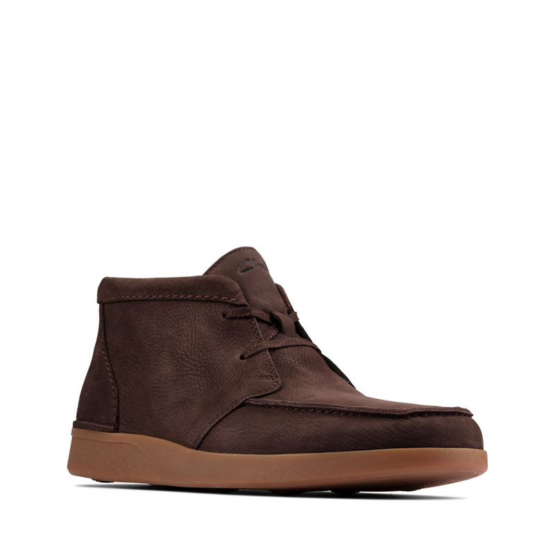 Dark Brown Clarks Oakland Top Wallabee | 53086419