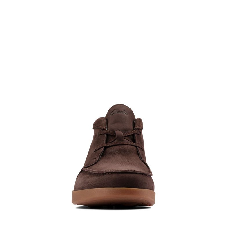 Dark Brown Clarks Oakland Top Wallabee | 53086419