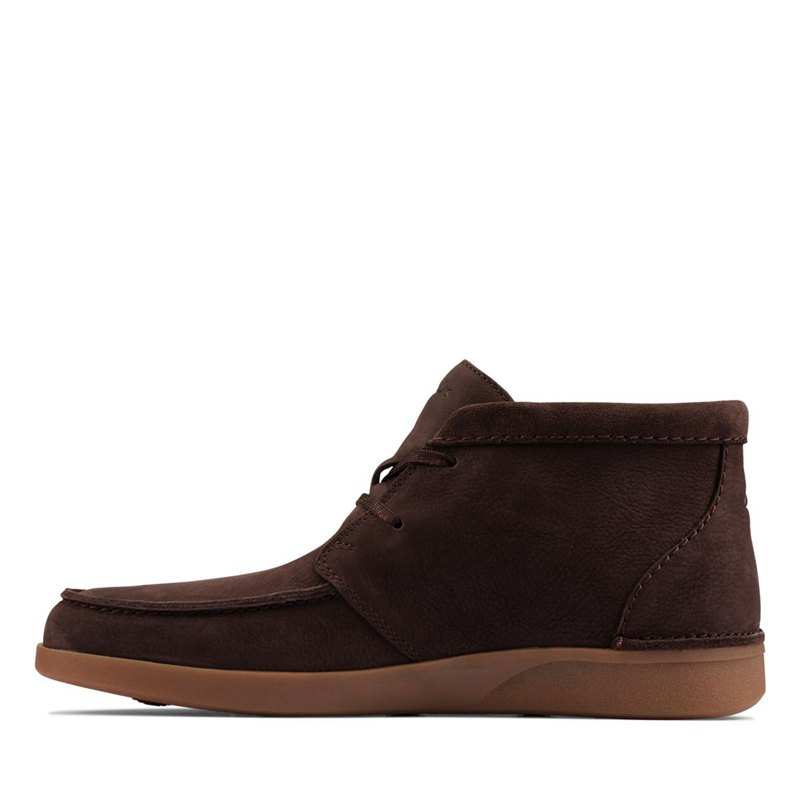 Dark Brown Clarks Oakland Top Wallabee | 53086419